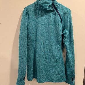 Eddie Bauer Teal Long Sleeve Fleece Pullover